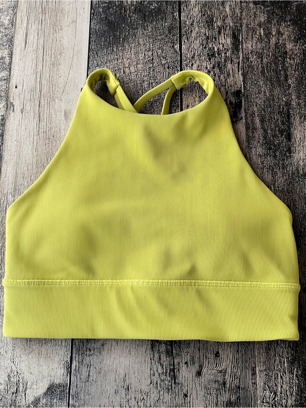 Lululemon high neck long lined energy bra *ribbed*